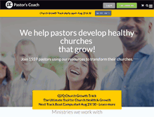 Tablet Screenshot of pastorscoach.com